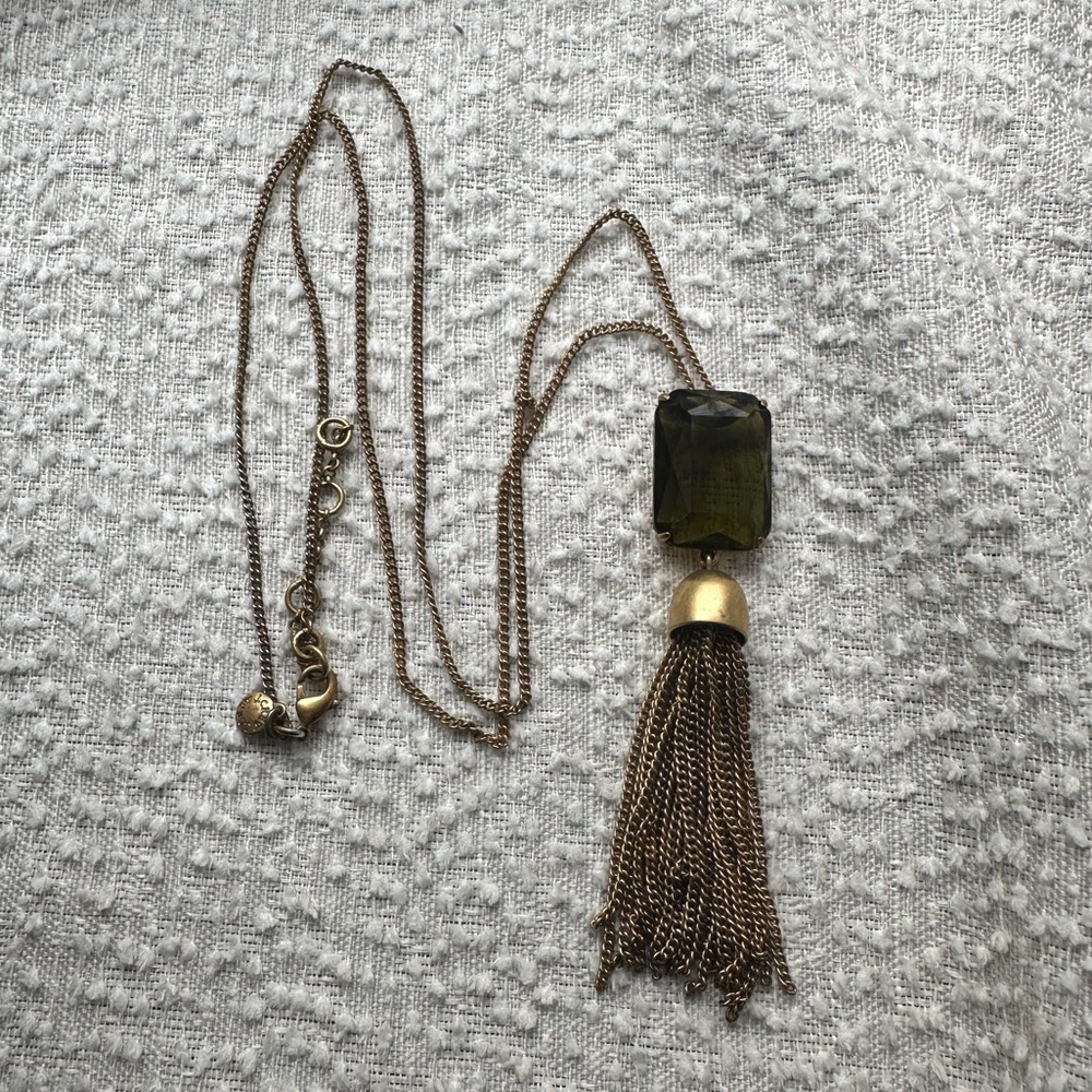 J Crew Tassel Necklace
